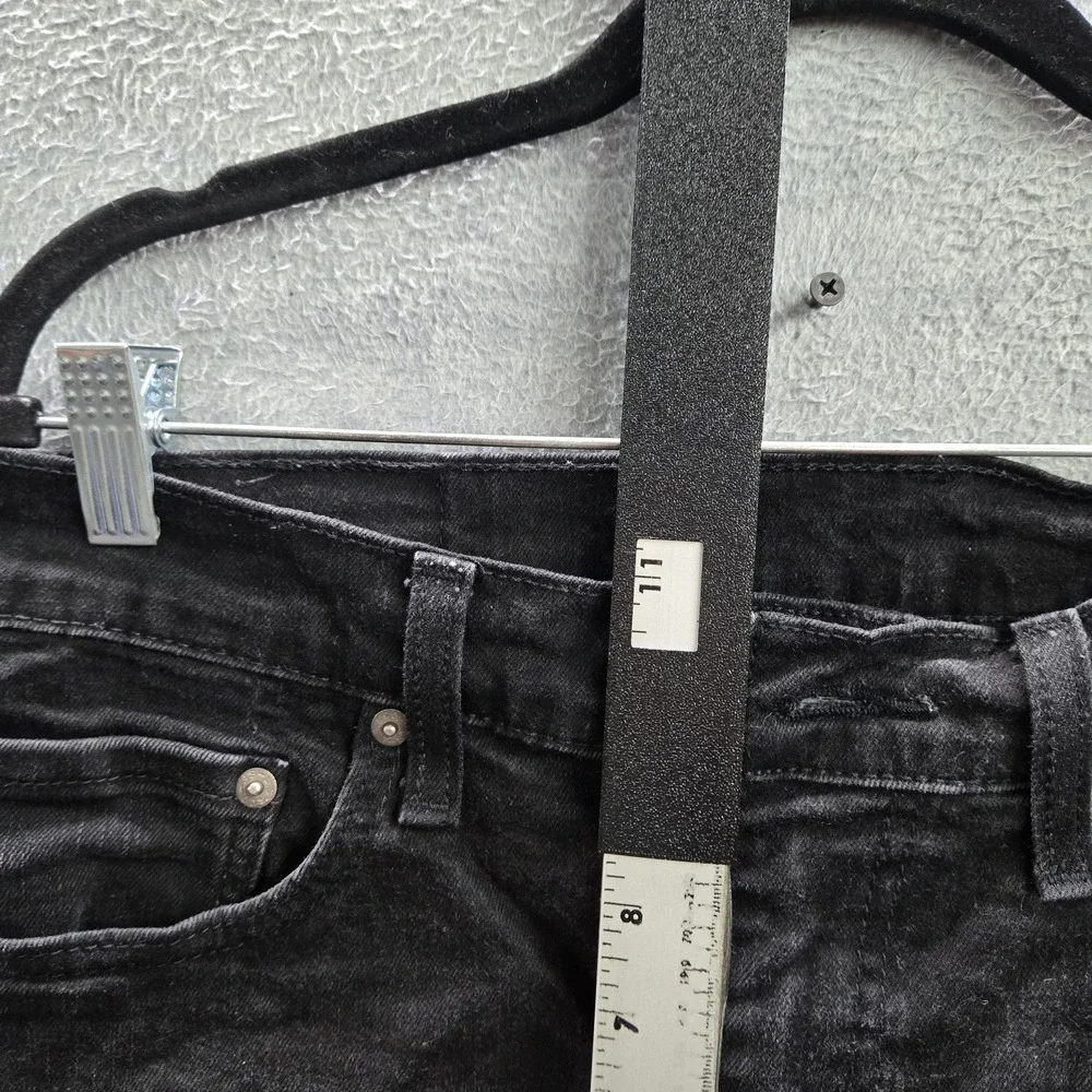 Levi's 514 Men Jeans 34X32 Black Denim Straight Fit‎ Grunge 31